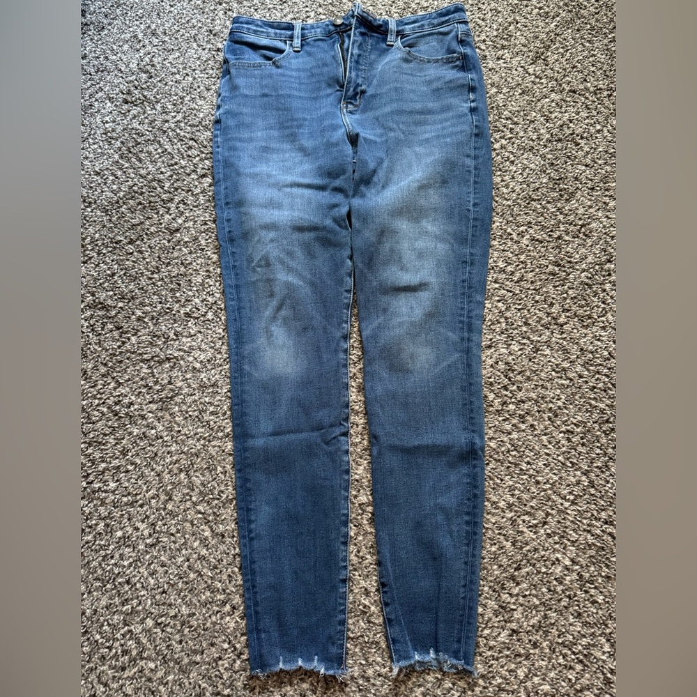 American Eagle Outfitters Super Hi-Rise Blue Jeggings